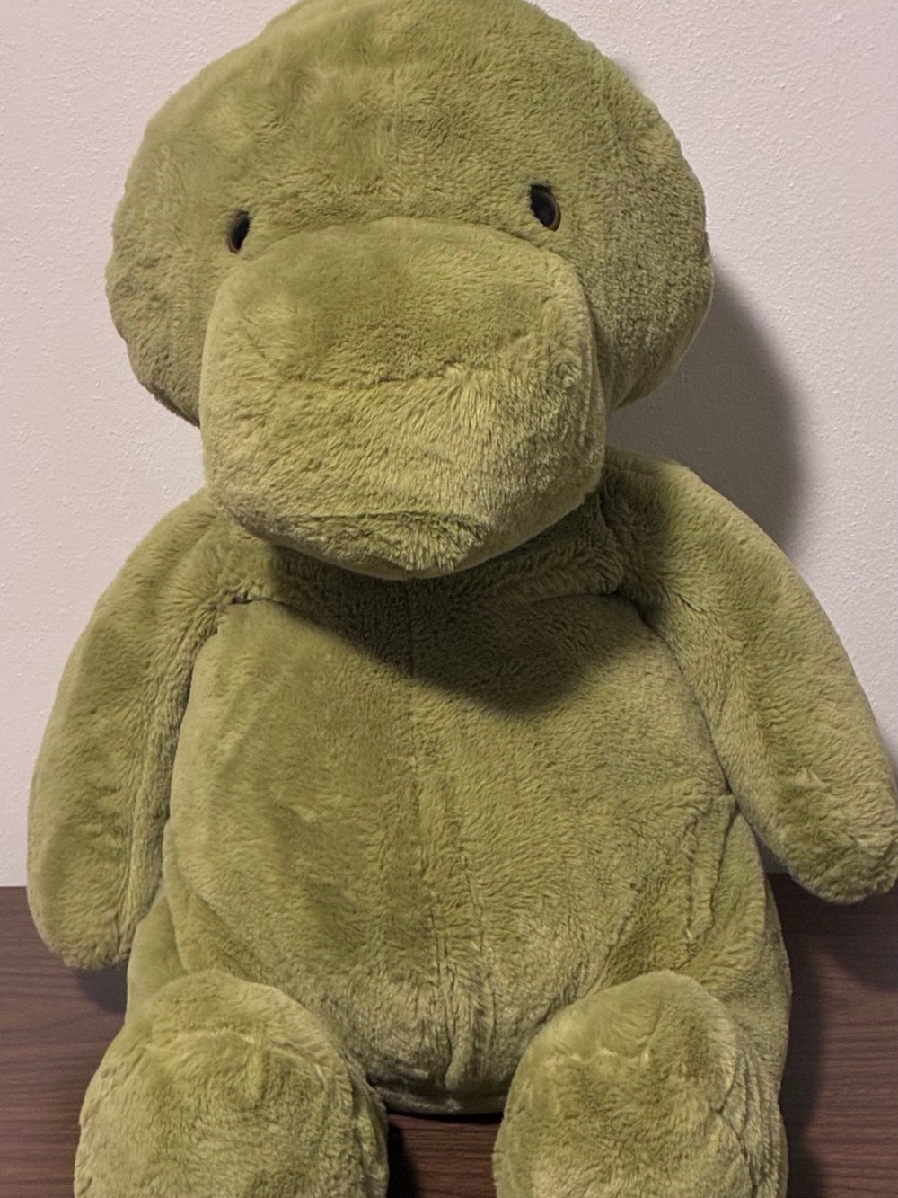 Plush Green Stuffed Animal - Soft Cuddly Toy